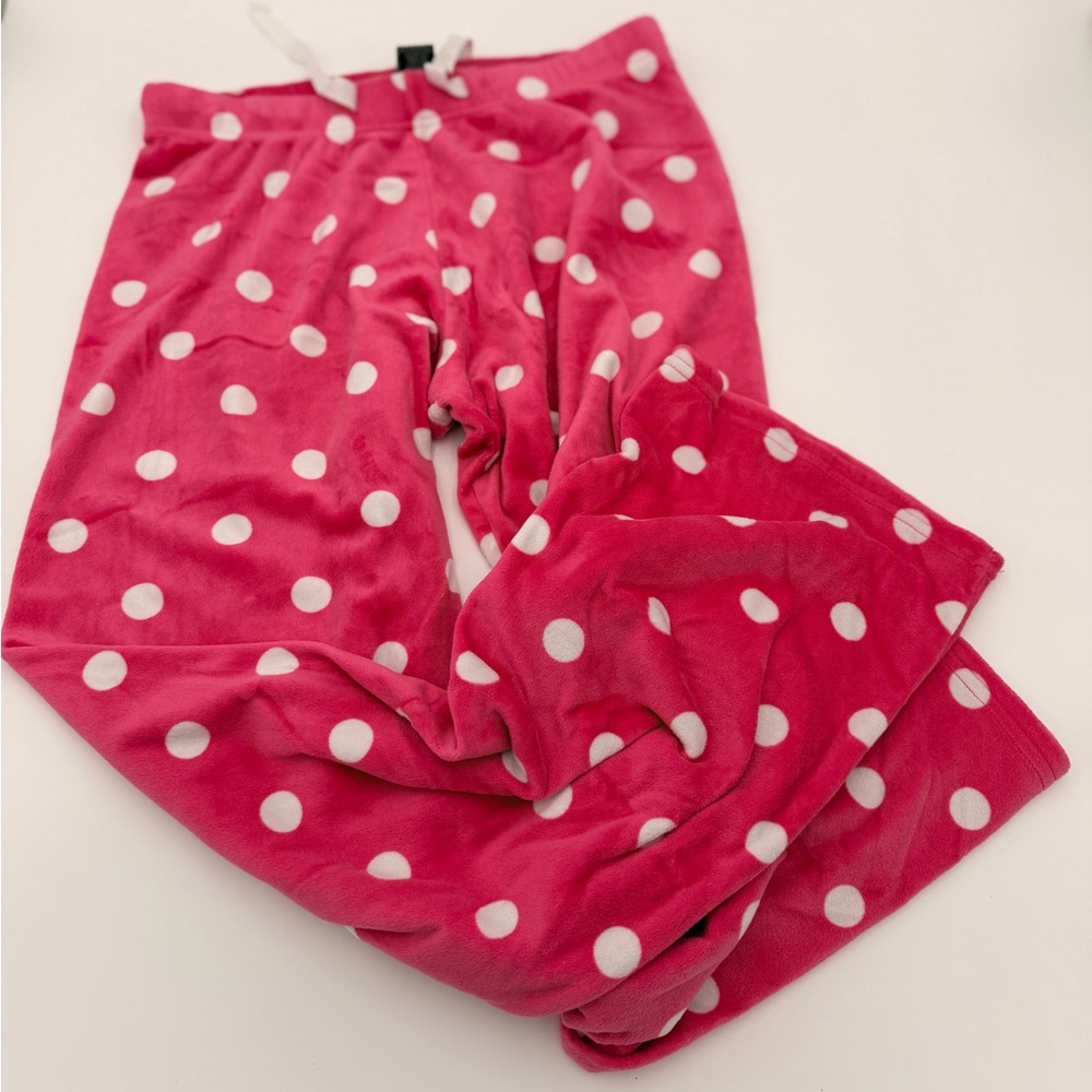 Pink Polka Dot Women’s Pajama Pants Size S-M